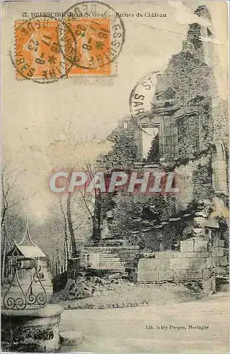 Ansichtskarte AK Bressuire (Deux Sevres) Ruines du Chateau