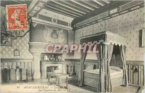 Cartes postales Azay le Rideau Chambre du Roi