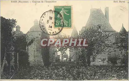 Cartes postales Daon (Mayenne) Chateau de l'Escoublere