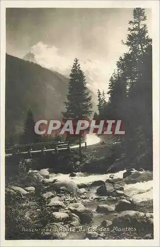 Cartes postales moderne Argentierre Route du Col des Montets