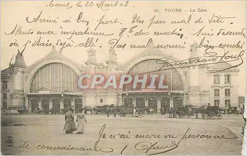 Cartes postales Tours La Gare