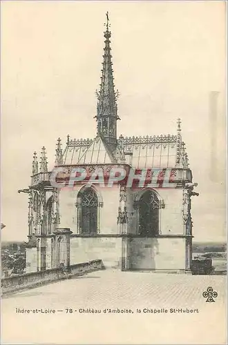 Ansichtskarte AK Chateau d'Amboise Indre et Loire La Chapelle St Hubert (carte 1900)