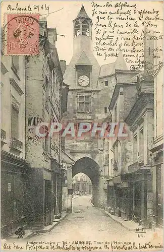 Cartes postales Amboise Tour de l'Horloge