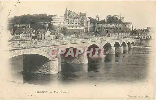 Ansichtskarte AK Amboise Vue Generale (carte 1900)