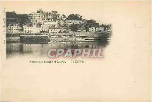 Cartes postales Amboise (Indre et Loire) Le Chateau (carte 1900)