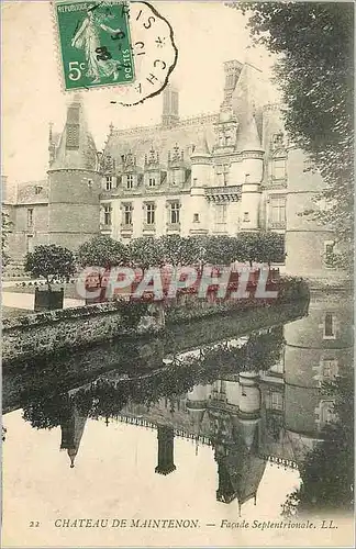 Cartes postales Chateau de Maintenon Facade Septentrionale