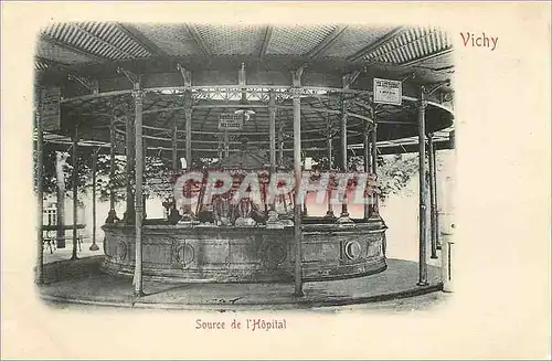 Cartes postales Vichy Source de l'Hopital (carte 1900)