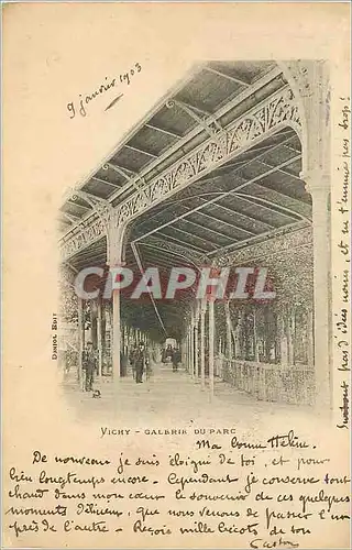 Cartes postales Vichy Galerie du Parc (carte 1900)