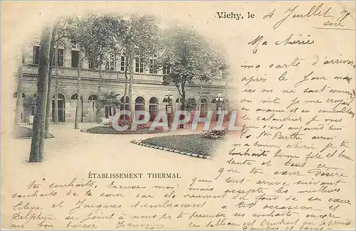 Cartes postales Vichy Etablissement Thermal (carte 1900)