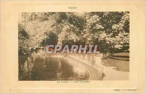 Cartes postales Vichy Le Parc Les Cygnes