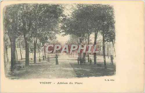 Cartes postales Vichy Allees du Parc (carte 1900)