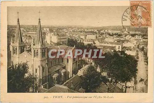 Ansichtskarte AK Vichy Vue Panoramique sur l'Eglise St Louis