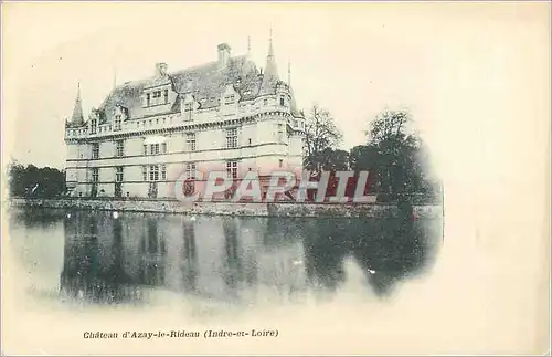 Cartes postales Chateau d'Azay le Rideau (Indre et Loire) (carte 1900)