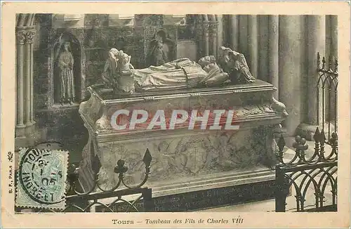 Cartes postales Tours Tombeau des Fils de Charles VIII