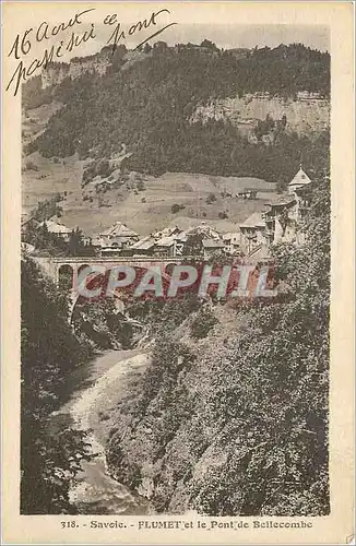 Cartes postales Savoie Plumet et le Pont de Bellecombe