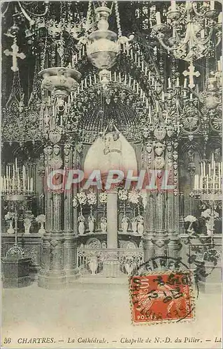 Cartes postales Chartres La Cathedrale Chapelle de N D du Pilier