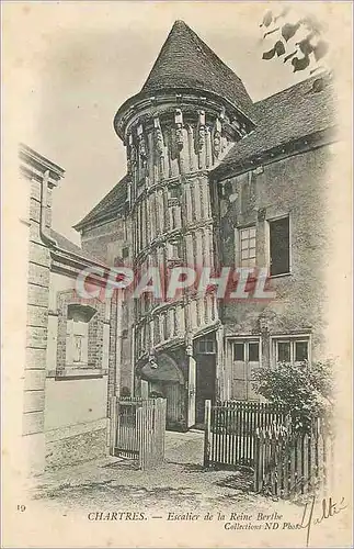 Cartes postales Chartres Eglise de la Reine Berthe (carte 1900)