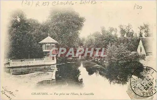 Cartes postales Chartres Vue prise sur l'Eure La Courtille
