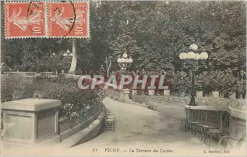 Ansichtskarte AK Vichy La Terrasse du Casino