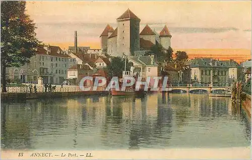 Ansichtskarte AK Annecy Le Port Bateau