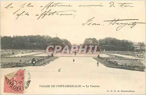 Ansichtskarte AK Palais de Fontainebleau Le Parterre