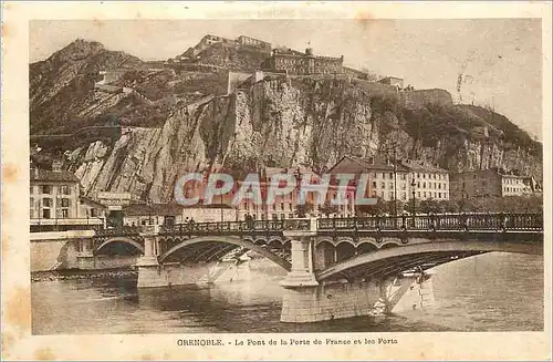 Ansichtskarte AK Grenoble Le Pont de la Porte de France et les Forts