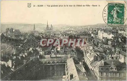 Cartes postales Dijon Vue Generale prise de la Tour de l'Hotel de Ville