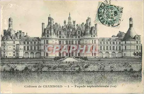 Ansichtskarte AK Chateau de Chambord Facade Septentrionale (face)