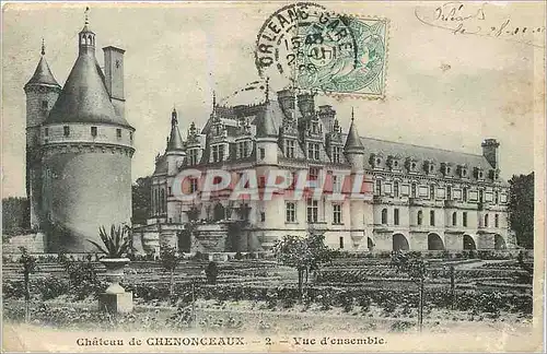 Cartes postales Chateau de Chenonceaux Vue d'ensemble