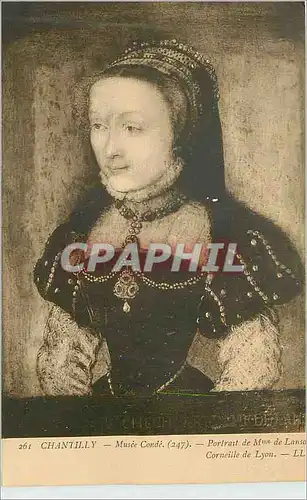 Cartes postales Chantilly Musee Conde Portrait de Mme de Lansa
