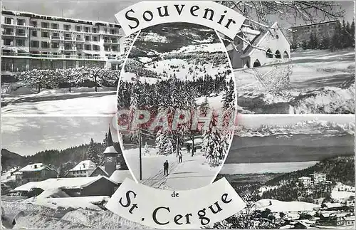 Moderne Karte Souvenir de St Cergue