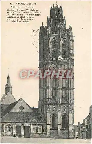 Cartes postales Verneuil (Eure) Eglise de la Madeleine