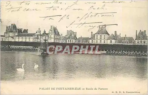 Cartes postales Palais de Fontainebleau Bassin du Parterre