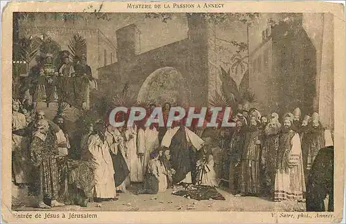Ansichtskarte AK Mystere de la Passion a Annecy  Entree de Jejus a Jerusalem Christ