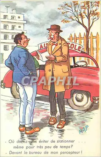 Cartes postales moderne Ou devez vous eviter de Stationner Auto Ecole Automobile