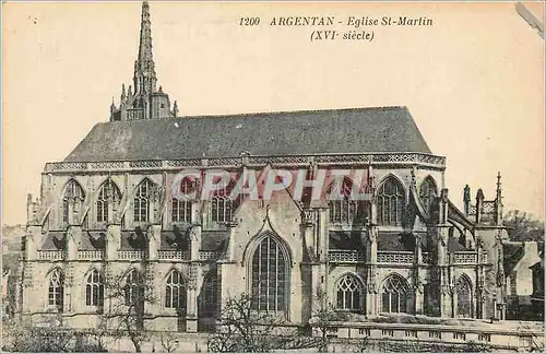 Ansichtskarte AK Argentan Eglise St Martin (XVIe Siecle)