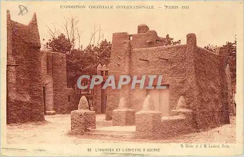 Cartes postales Paris Exposition Coloniale Internationale L'Ivoirier et l'Orfevre a Djenne