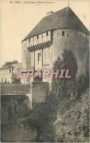 Cartes postales Caen Le Chateau Porte de Secours