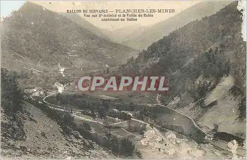 Cartes postales Ballon de Servance Plancher les Mines Vue sur St Antoine et la Vallee du Rabiu