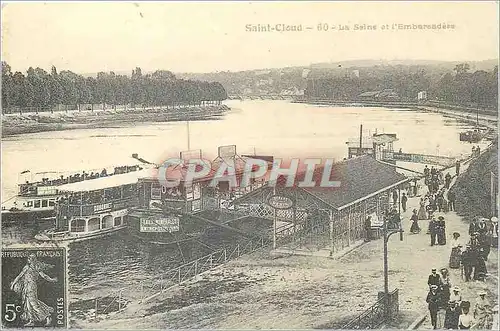 REPRO Saint Cloud La Seine et l'Embarcadere