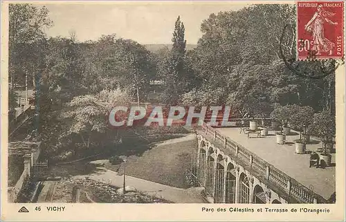 Cartes postales Vichy Parc des Celestins et Terrasse de l'Orangerie