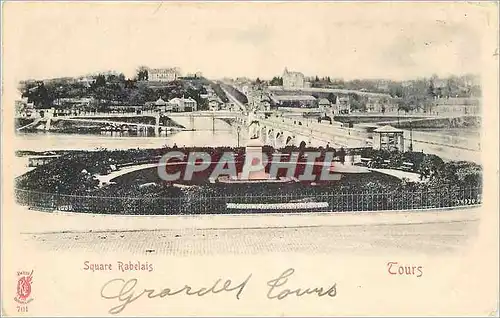 Cartes postales Tours Square Rabalais (carte 1900)