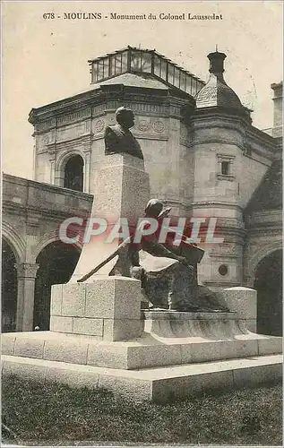 Cartes postales Moulins Monuments du Colonel Laussedat