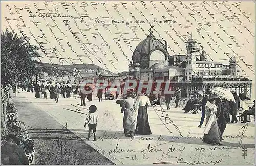 Cartes postales Nice La Cote d'Azur Devant la Jetee Promenade
