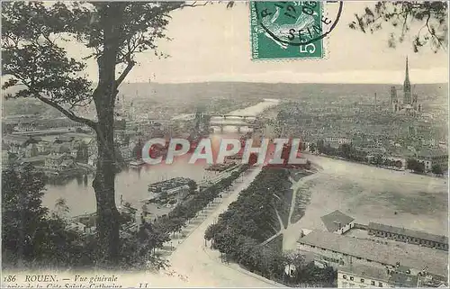 Cartes postales Rouen Vue Generale prise de la Cote Sainte Catherine