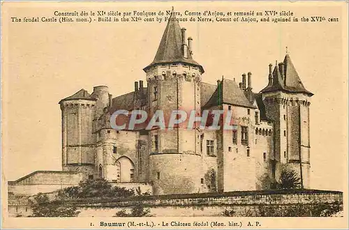 Ansichtskarte AK Saumur (M et L) Le Chateau Feodal (Mon Hist)