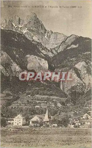 Cartes postales Haute Savoie St Martin et l'Aiguille de Varens (2488 m)