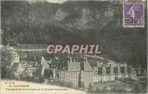 Cartes postales Dauphine Vue Generale du Couvent de la Grande Chartreuse