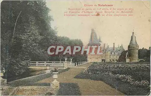 Cartes postales Chateau de Maintenon Reconstruit en partie au XVIe Siecle