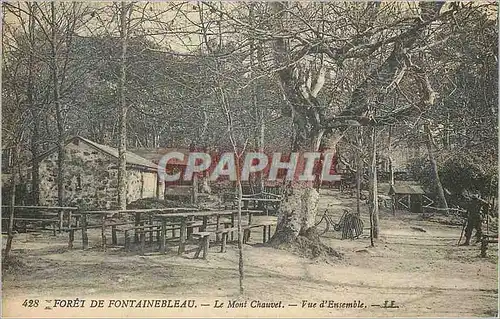 Cartes postales Foret de Fontainebleau Le Mont Chauvet Vue d'Ensemble Velo Cycle